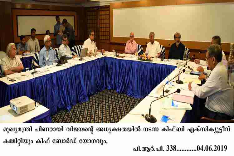 Chief Minister Pinarayi Vijayan at the KIIFB committee meeting