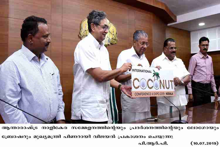 Chief Minister Pinarayi Vijayan releases logo and bochure of International Coconut conference