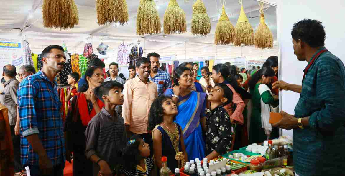 പുതുതലമുറയിൽ കൗതുകമുയർത്തി സരസ് മേളയിലെ 'ആയികതിർ'