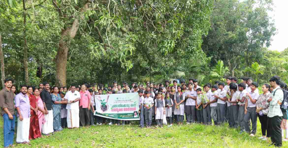 പെരിങ്ങര ഗ്രാമപഞ്ചായത്തില്‍ ആരംഭിച്ച 'ചങ്ങാതിക്കൊരു തൈ' പദ്ധതിയുടെ ഉദ്ഘാടനം ഗ്രാമപഞ്ചായത്ത് പ്രസിഡന്റ് ഏബ്രഹാം തോമസ് നിര്‍വഹിക്കുന്നു