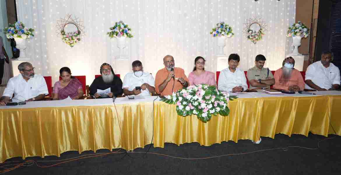 പരുമല പെരുനാളുമായി ബന്ധപ്പെട്ട സർക്കാർ തല ക്രമീകരണങ്ങൾ നിശ്ചയിക്കുന്നതിന് ചേർന്ന യോഗത്തിൽ അഡ്വ മാത്യു ടി തോമസ് എം എൽ എ സംസാരിക്കുന്നു