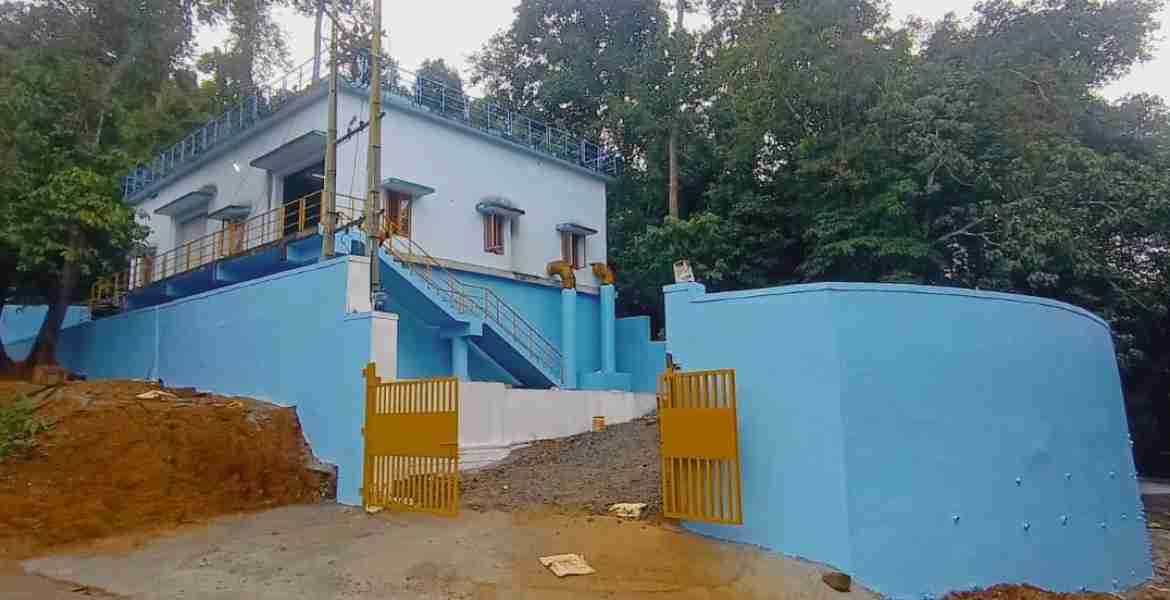 നിലയ്ക്കലില്‍ പൂര്‍ത്തിയായ ആറ് ലക്ഷം ലിറ്റര്‍ സംഭരണശേഷിയുള്ള സമ്പ് കം ബൂസ്റ്റര്‍ പമ്പ് ഹൗസുകള്‍