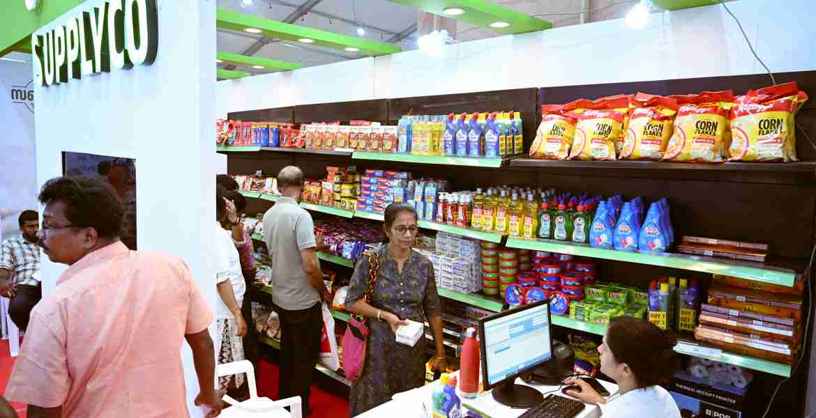 എന്റെ കേരളം പ്രദർശന വിപണന മേളയിലേ സപ്ലൈക്കോ സ്റ്റാൾ