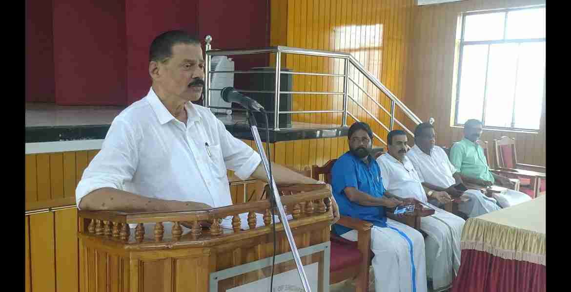 തളിപ്പറമ്പ് മണ്ഡലത്തിൽ സംഘടിപ്പിക്കുന്ന ഫെസ്റ്റ് ഓഫ് ഹാപ്പിനസ് പരിപാടിയുടെ സംഘാടകസമിതി രൂപീകരണയോഗം എം വി ഗോവിന്ദൻമാസ്റ്റർ എംഎൽഎ ഉദ്ഘാടനം ചെയ്യുന്നു
