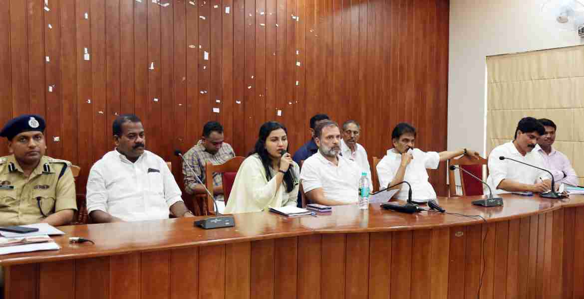 *വന്യജീവി ആക്രമണം: ജില്ലയുമായി അതിർത്തി പങ്കിടുന്ന സംസ്ഥാനങ്ങൾക്ക് കത്ത് നൽകാൻ നിർദേശിക്കും- രാഹുൽ ഗാന്ധി എം.പി* 