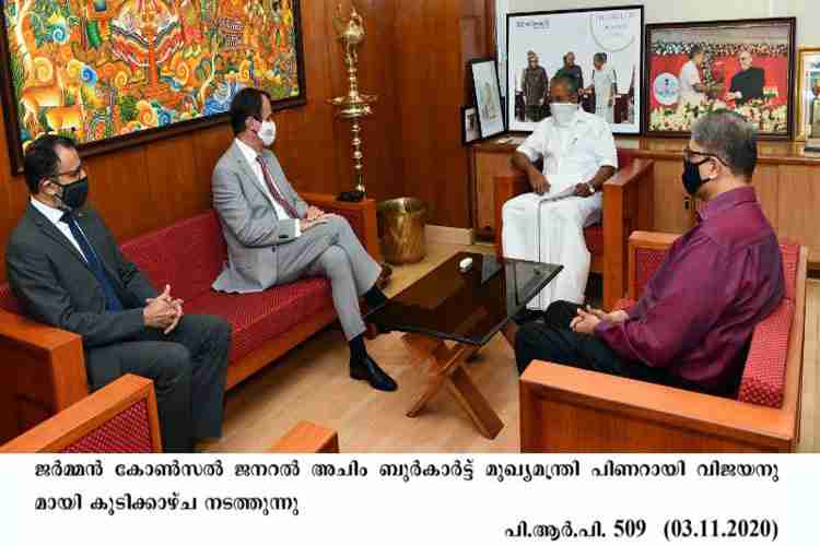 German Consul General meets Chief Minister Pinarayi Vijayan